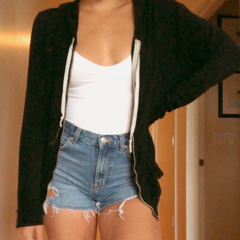 Brandy Melville Black ZIP up